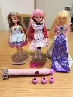 リカちゃん、ツバサちゃん人形セットと付属品