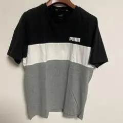 PUMA カラー ブロック Tシャツ L