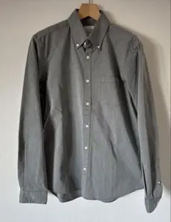 UNITED TOKYO ボタンダウンシャツ　L グレー系