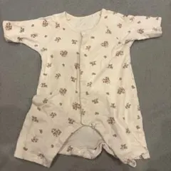 花柄ロンパース 60cm 綿100%