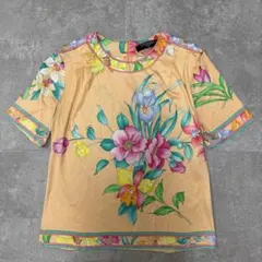 LEONARD FASHION レオナール ホワイト 花柄 半袖カットソー - メルカリ