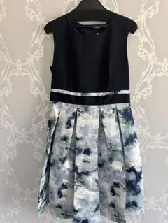 2026年最新】LANVIN en Bleu 柄：花柄 レディース ノースリーブひざ丈