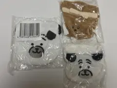 ナガノマーケット　ぬいぐるみくじ　おかお巾着　ガチャガチャ　パグ　もち巾着