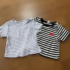 H&M ボーダー　Tシャツ　2枚セット