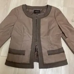 ブラウン　レザージャケット ジャケット　ジャスグリッティー　レザー　合皮　1のサムネイル