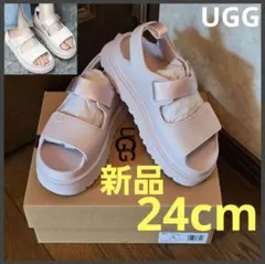 UGG アグ サンダル ゴールデングロウ GoldenGlow 厚底 24cm