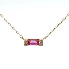 超目玉商品 定価83600円 新品K18PG ピンクサファイア ダイヤネックレス 
