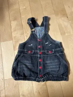 デニムワンピース　100 スカート　ジャンパースカート