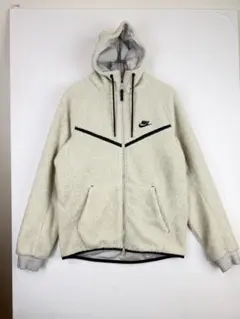Nike フリースジャケット フード付き クリーム色サイズ L