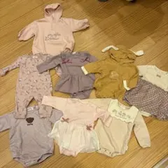 80センチ　8点　ロンパース　まとめ売り　女の子