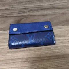 LOUIS VUITTON モノグラム 三つ折り財布 ブルー