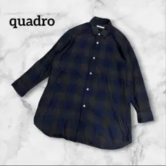 quadro クアドロ 長袖シャツ チェック柄 トップス