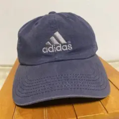adidas ネイビー キャップ ロゴ刺繍