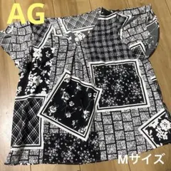 AG by aquagirl レディース 半袖 ブラック　M 花柄　バラのサムネイル