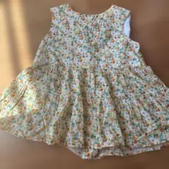 BeBe 花柄 ノースリーブトップス130