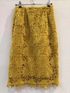 N.ナチュラルビューティーベーシック ケミカルレースロングスカート　M