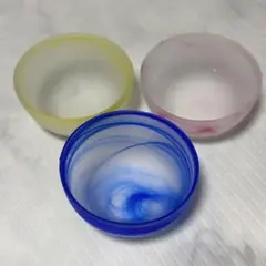 【値下げ‼️新品未使用品】色彩ガラス小鉢3個組／Dr.コパの風水講座 Dr.コパのサムネイル