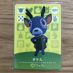 あつまれどうぶつの森 アミーボ　amiiboカード タケル あつ森