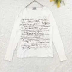 ニコルクラブフォーメン　グラフィックTシャツ　M 白　y2kカジュアル　薄手　綿