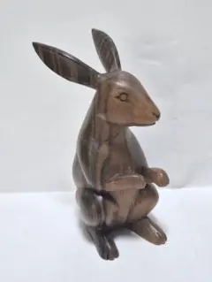 美品】ウサギ 兎 オブジェ 置物 インテリア 工芸品 美術品 A2787