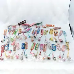 未使用 ハローキティ ご当地キティ ストラップ 根付け まとめ売り38個