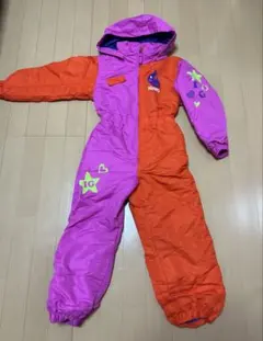 子ども用スキーウェア オレンジ/ピンク　120サイズ