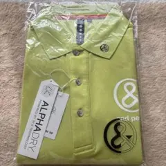 and per se ゴルフ 半袖ポロシャツ メンズ LL 黄緑 タグ付