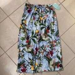 新品タグ付き　コーラルベール　三愛水着　ボタニカル柄水着　ブルー