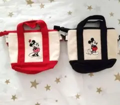 東京ディズニーランド ミッキー ミニー パスケース 2WAYバッグ ２個セット