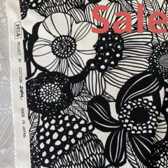 【特価】コットンこばやし　う早この布　北欧風　花柄　人気の定番柄　B