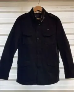 バーバリー　m65 チェック　M BURBERRY BLACK LABEL 黒