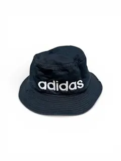 adidas アディダス バケットハット ブラック ロゴ刺繍 帽子