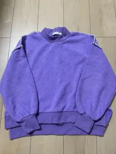 THE SHOP TK パープル ハイネックセーター 150