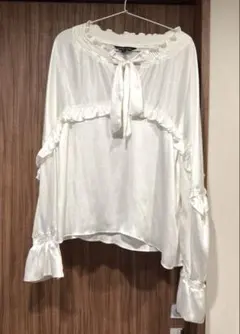 【美品】sister janeフリルリボントップス サイズSのサムネイル
