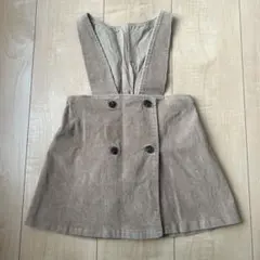 monbebe コーデュロイジャンパースカート　Mサイズ