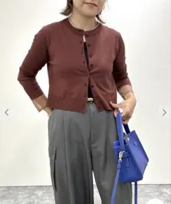 【新品】ノーリーズ　クルーネック　シアー　カーディガンのサムネイル