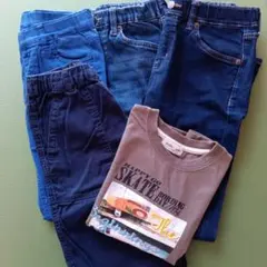男の子　UNIQLO ジーンズとTシャツセット　まとめ売り