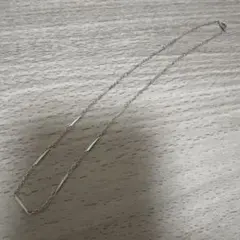 シルバーカラー　桐子チェーンネックレス　美品　ヴィンテージデザイン　レトロ