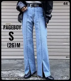 ✴︎PAGEBOY ✴︎スリット入り ブーツカットデニム S (26)M✴︎
