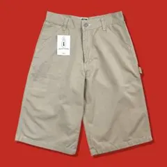 00s Y2K ペインターショーツ ハーフパンツ ワーク ワイド ベージュ