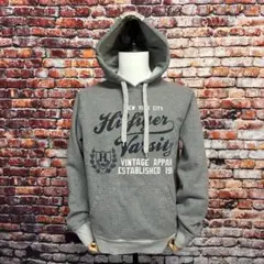 XLサイズ グラフィックパーカー グレー トミーヒルフィガー