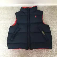 Polo Ralph Lauren ダウンベスト ネイビー/レッド　2T