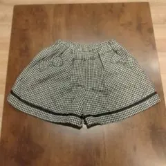 白黒チェック柄ハーフパンツ