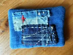 藍染古布ブローチ。のサムネイル