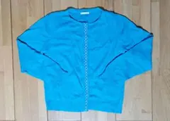 GU カーディガン ターコイズブルー 140