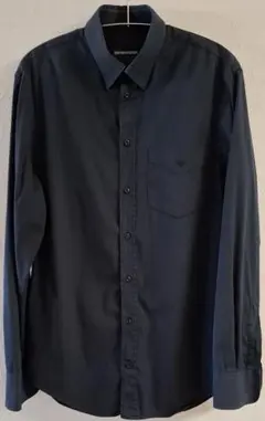 【EMPORIO ARMANI 】BLACK 長袖シャツ　サイズ38
