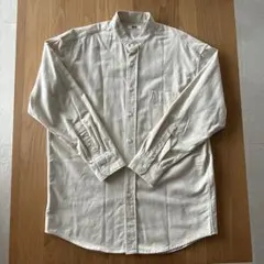 UNIQLO U コーデュロイ　ワイドフィットスタンドカラーシャツ メンズ M