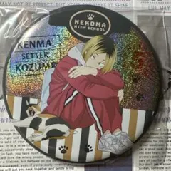 ハイキュー!! キラキラ缶バッジ 猫部 孤爪研磨