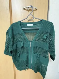 PAGEBOY グリーン サマーニット