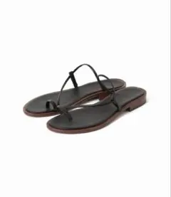 良品　MAURO de BARI ブラックトングサンダル 　23.5cmのサムネイル